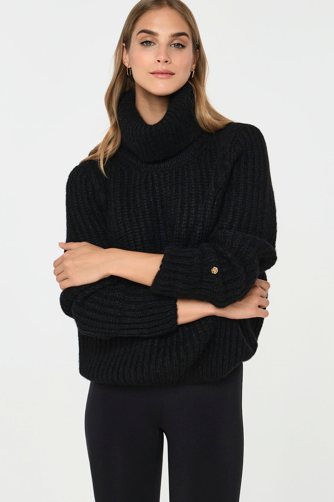 PELLICI Alpaca-Blend Sweater schwarz