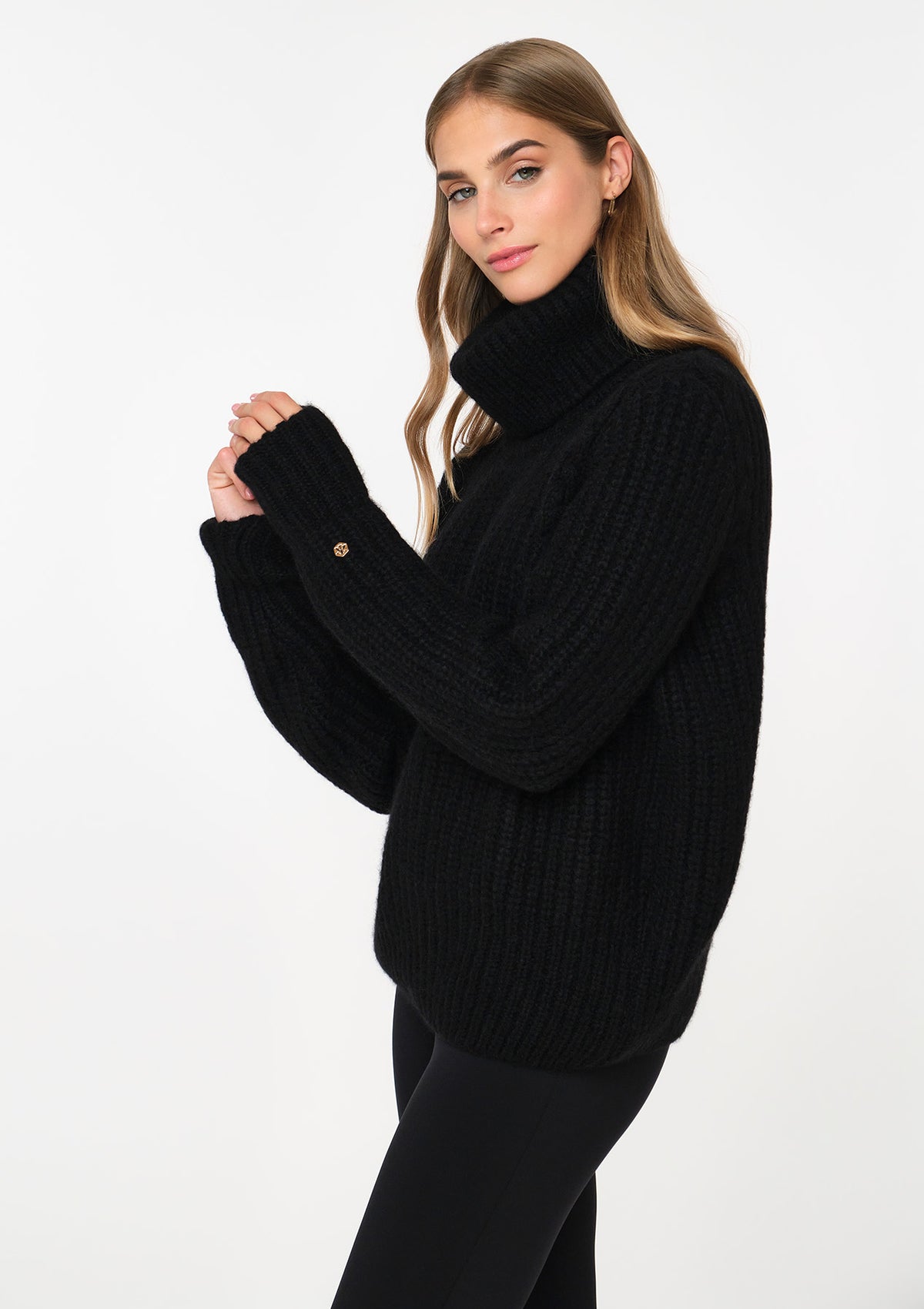 PELLICI Alpaca-Blend Sweater schwarz