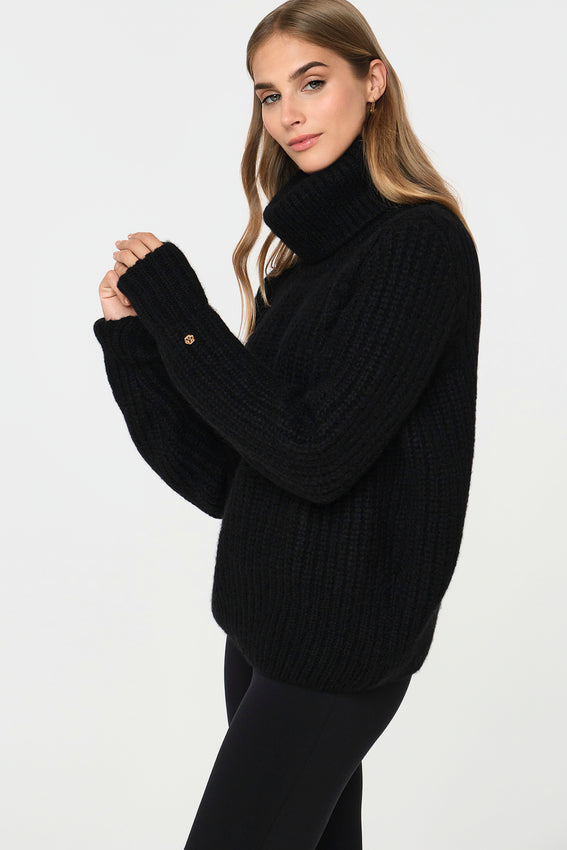 PELLICI Alpaca-Blend Sweater black