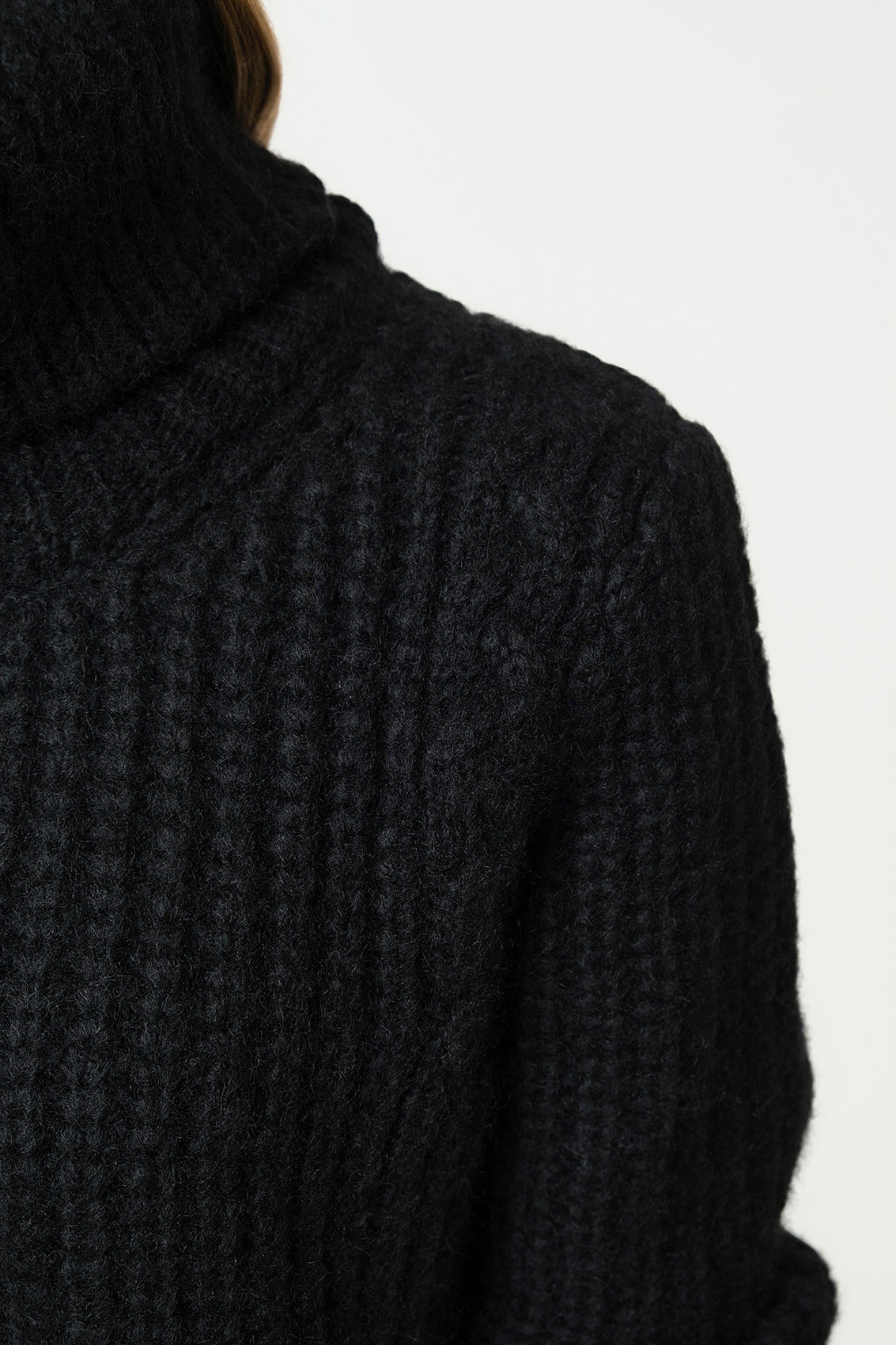 PELLICI Alpaca-Blend Sweater schwarz