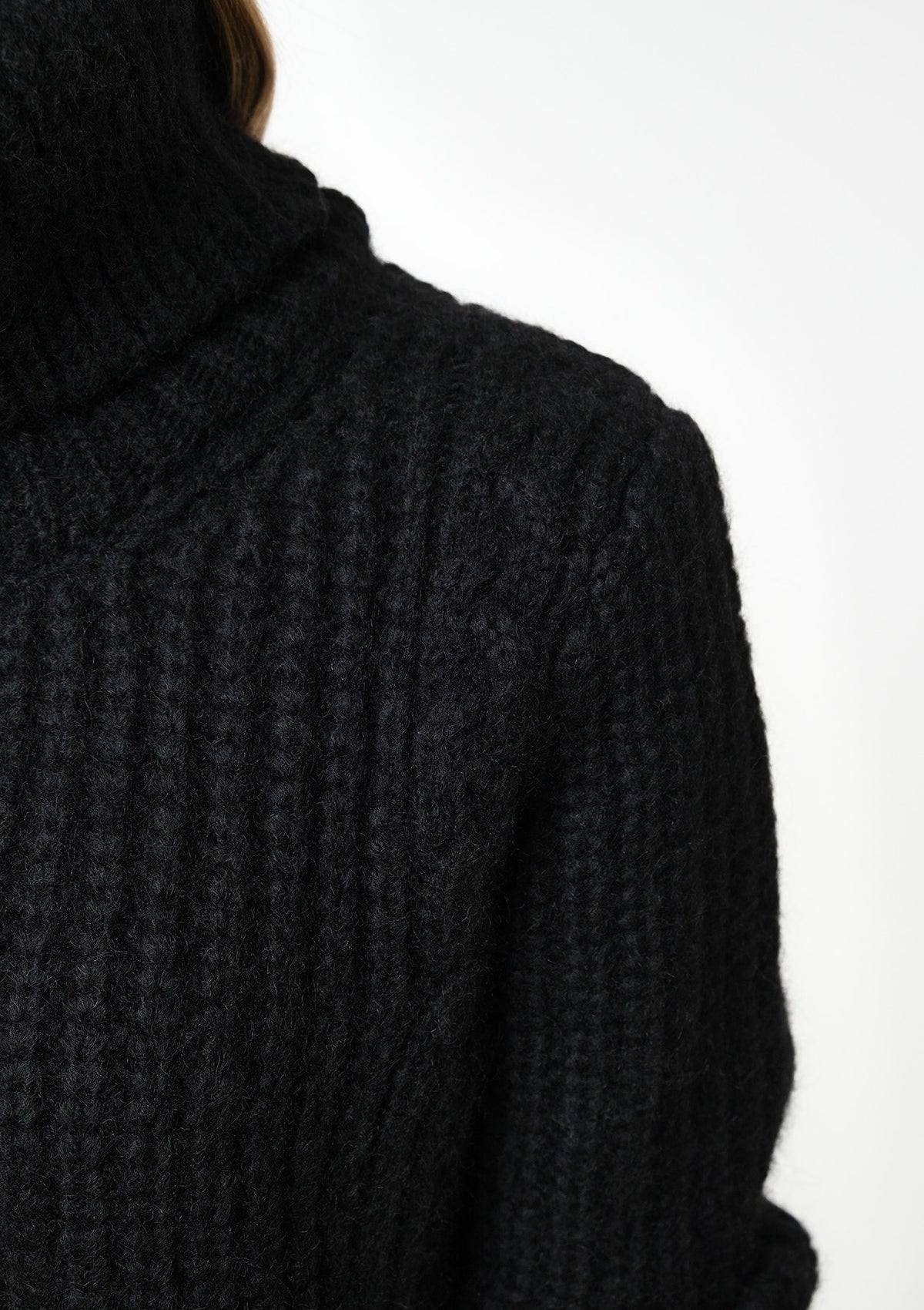 PELLICI Alpaca-Blend Sweater schwarz