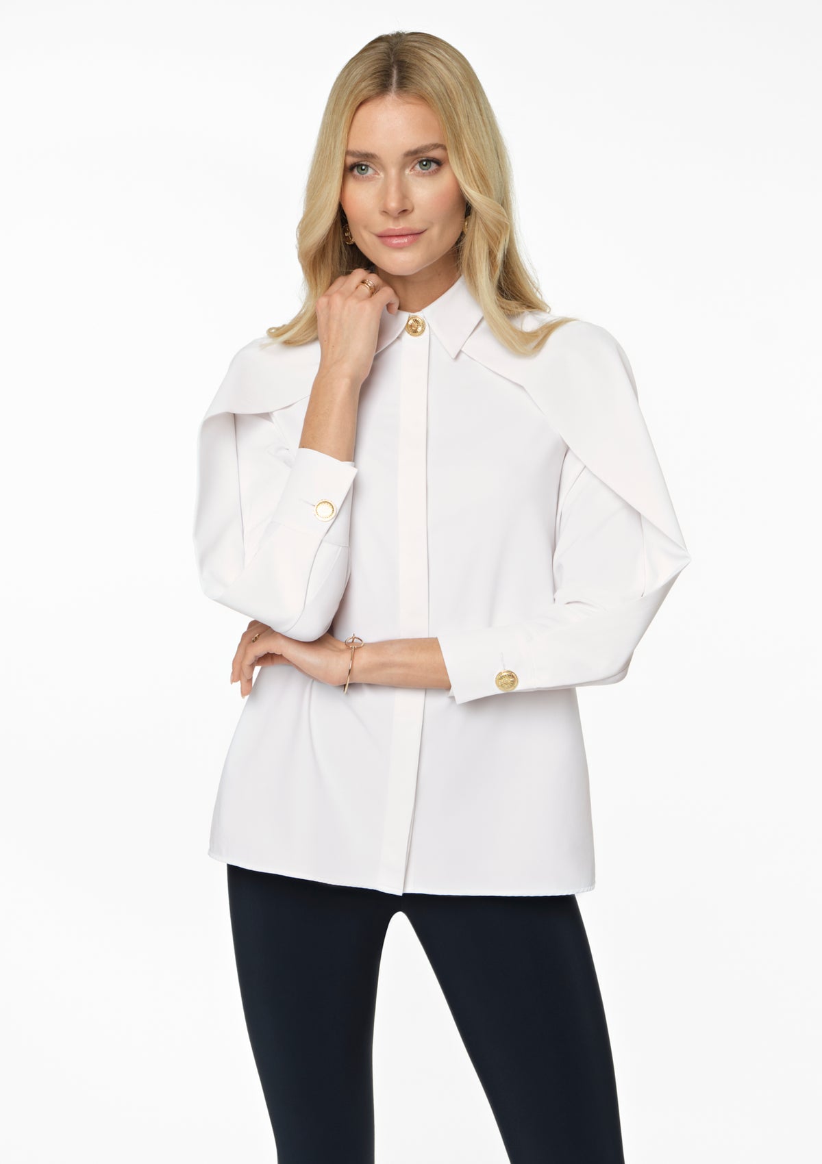 DONNA Stretch Shirt white