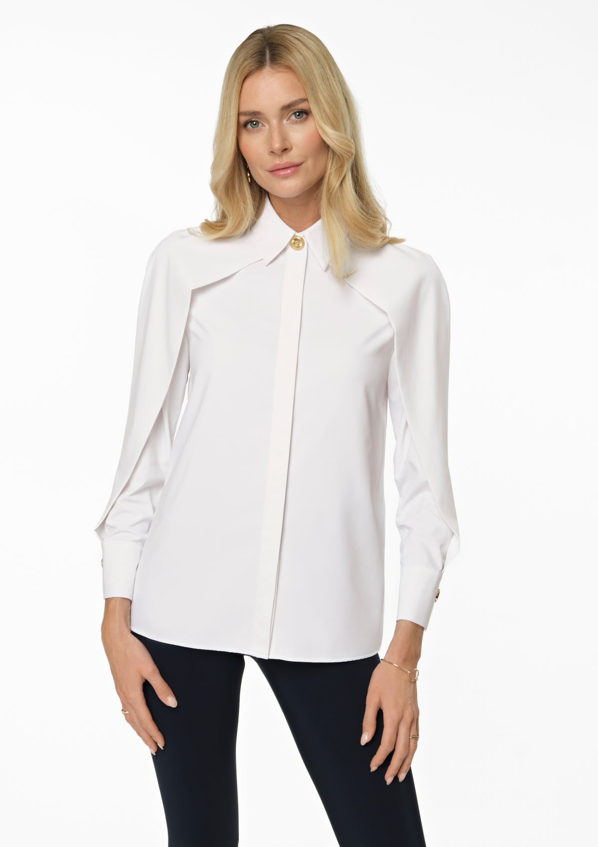 DONNA Stretch Shirt white