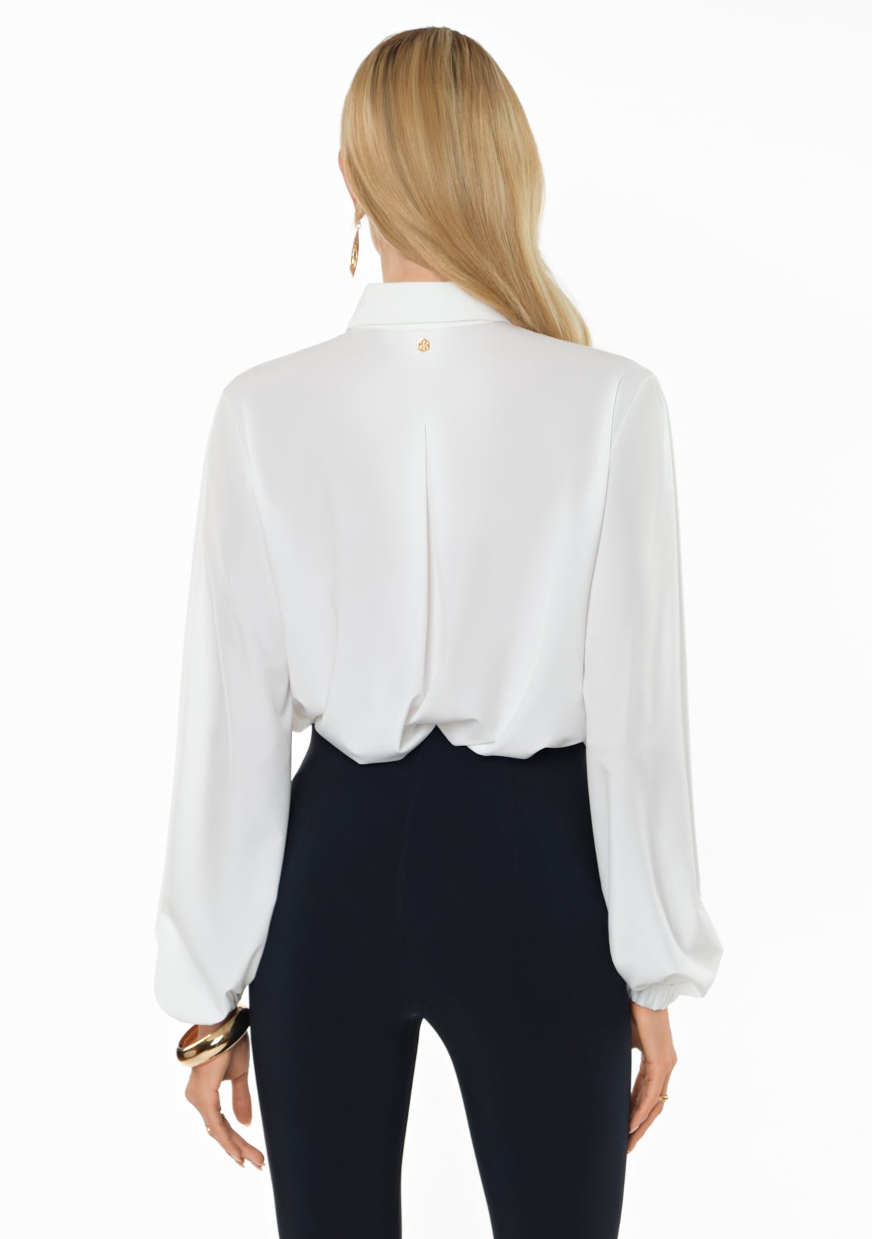 FIUME Voile Blouse white