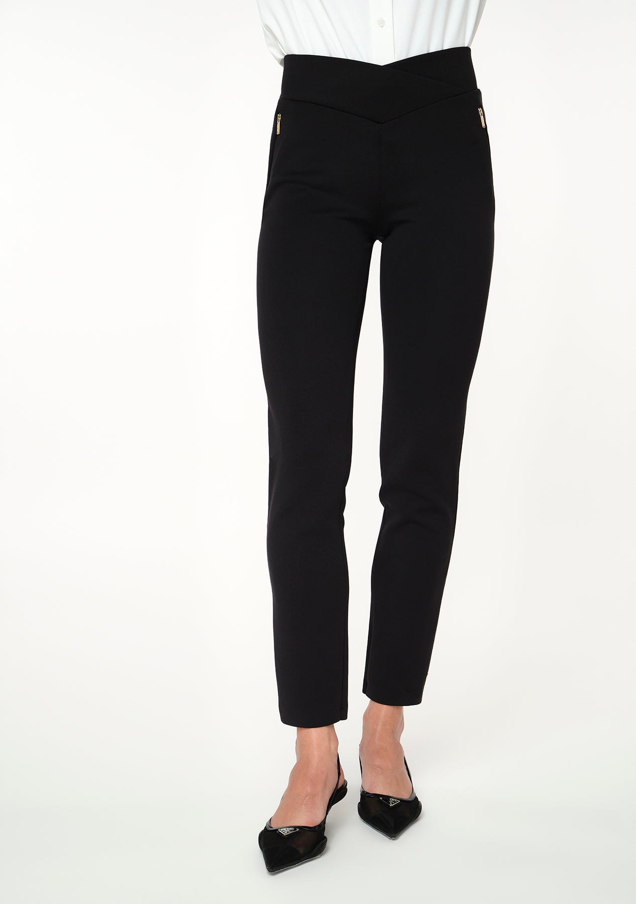 W Highwaisted Stretch Pant - Black