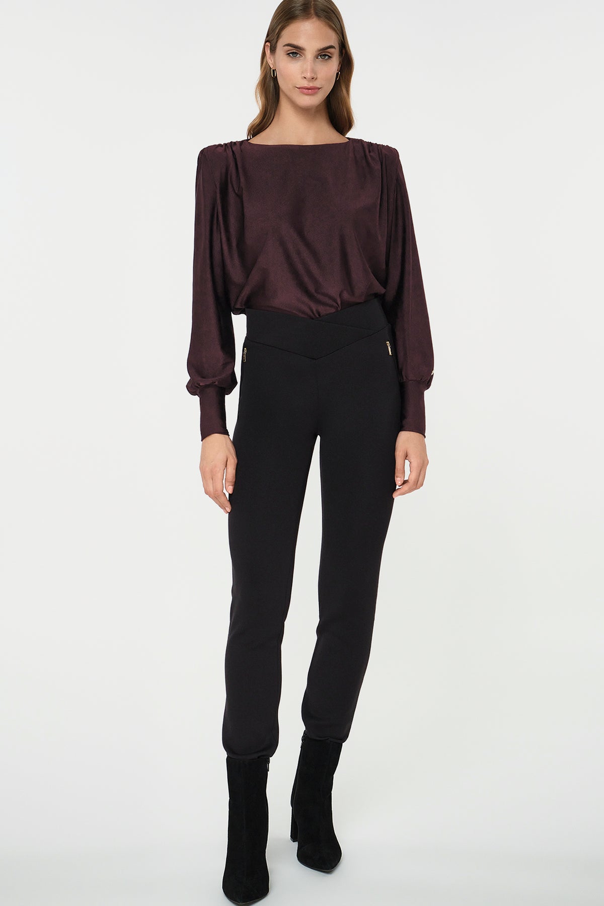 JUNA Stretchhose schwarz