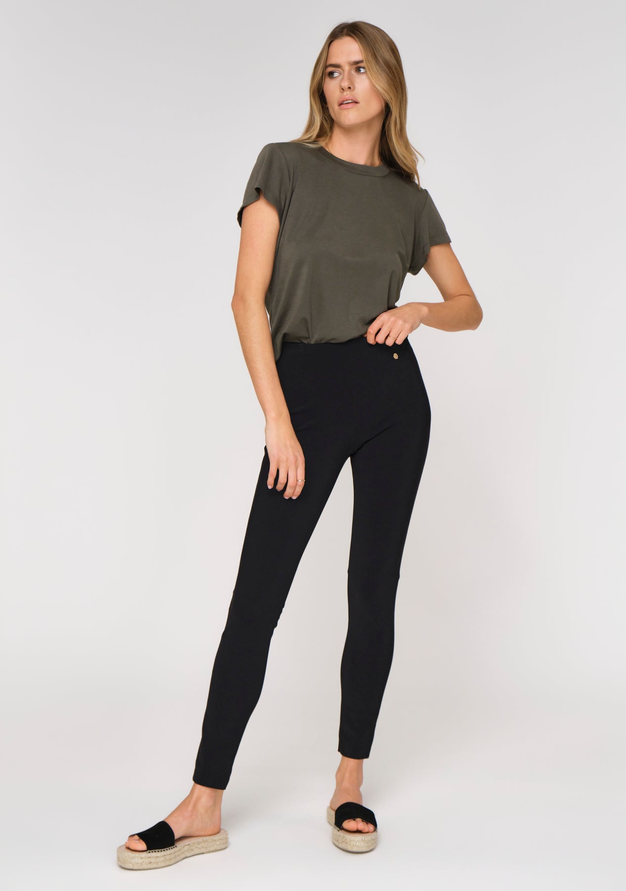 Ella denim plaid pants