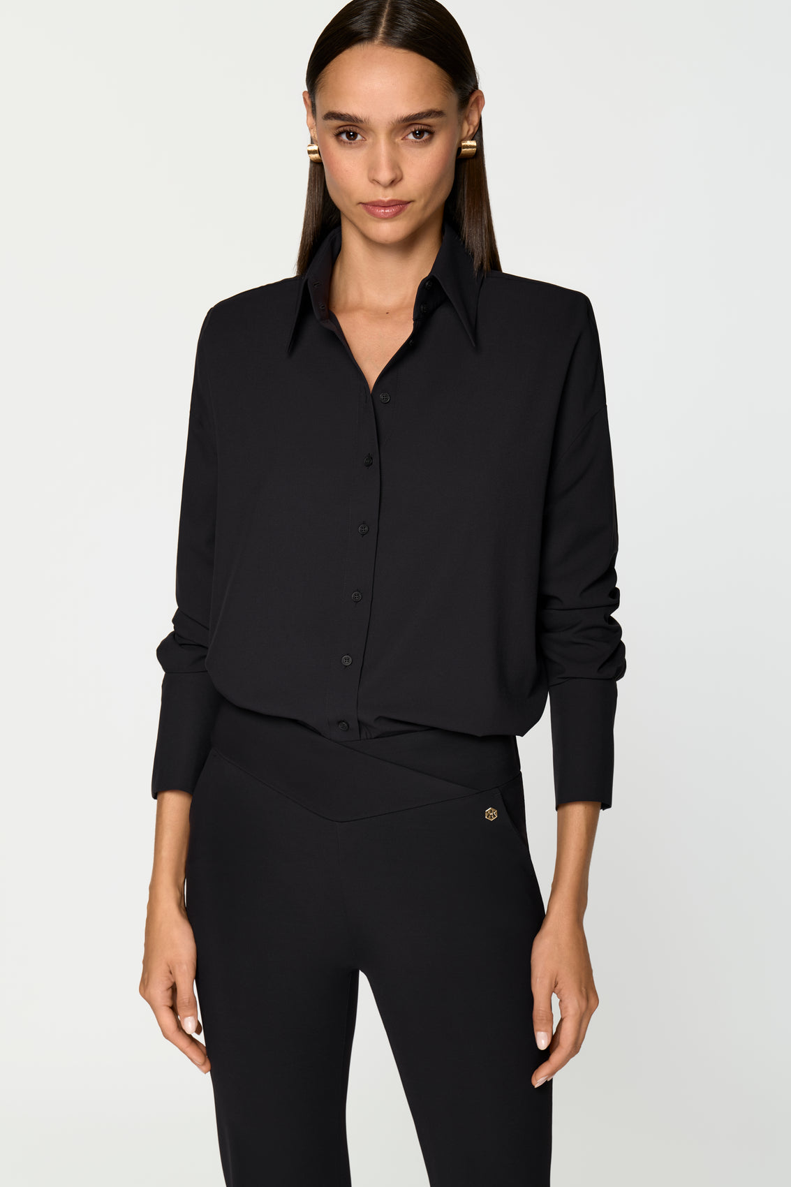 LAREGIA Stretch Shirt black