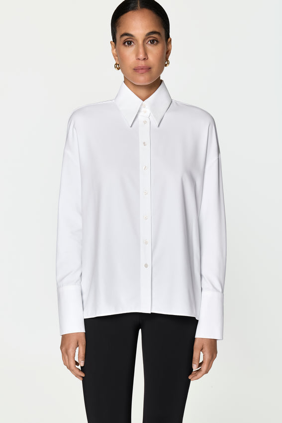 LAREGIA Stretch Shirt white