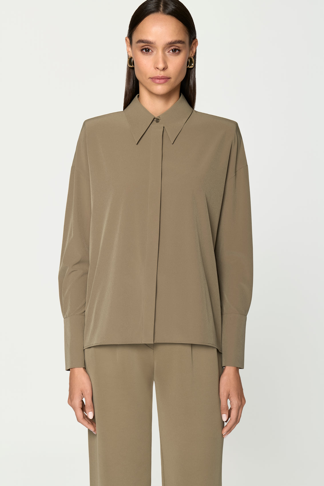 PADRONNE Shirt oliva