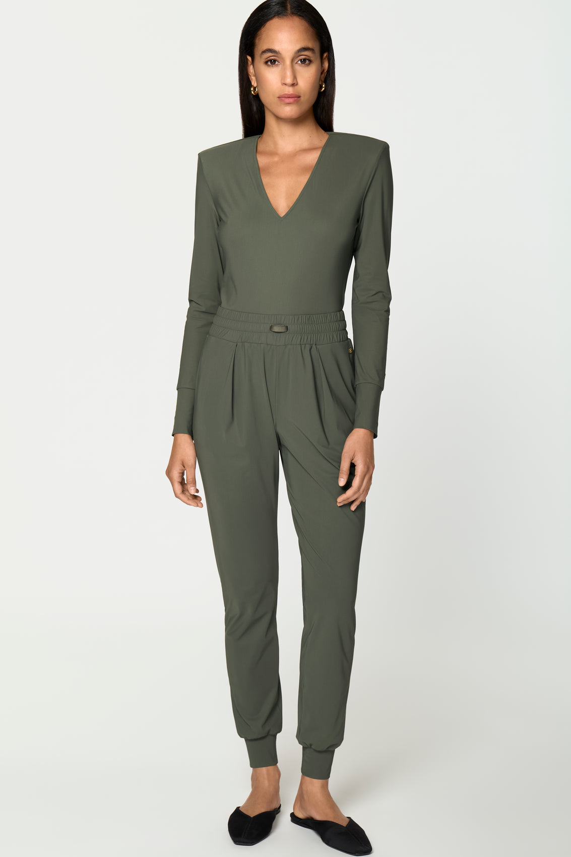 LUXE LÉGER Track Pants verde