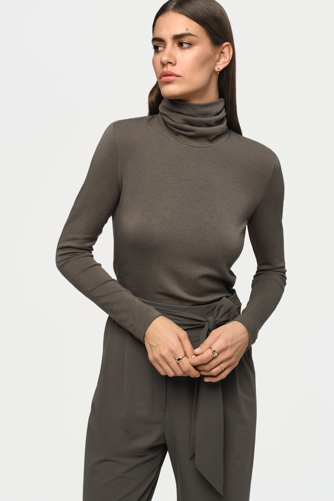 CIRCE Turtleneck Sweater ombre