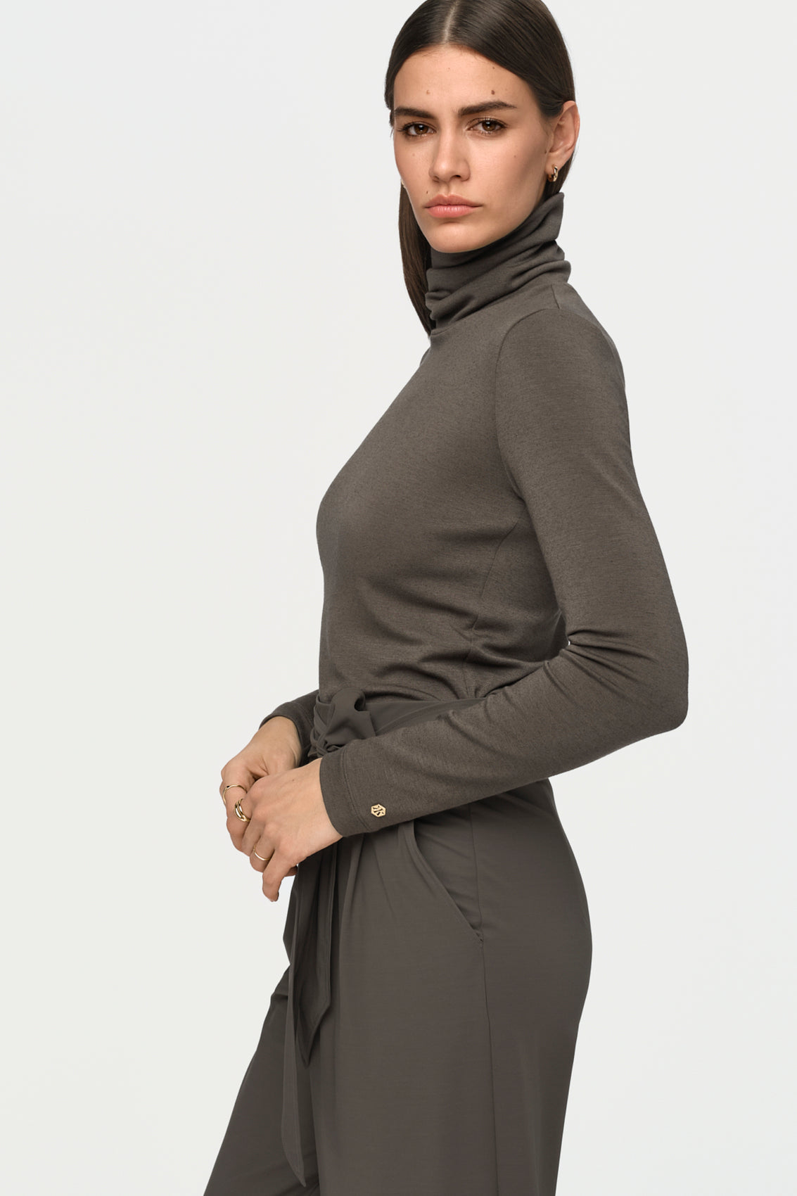 CIRCE Turtleneck Sweater ombre