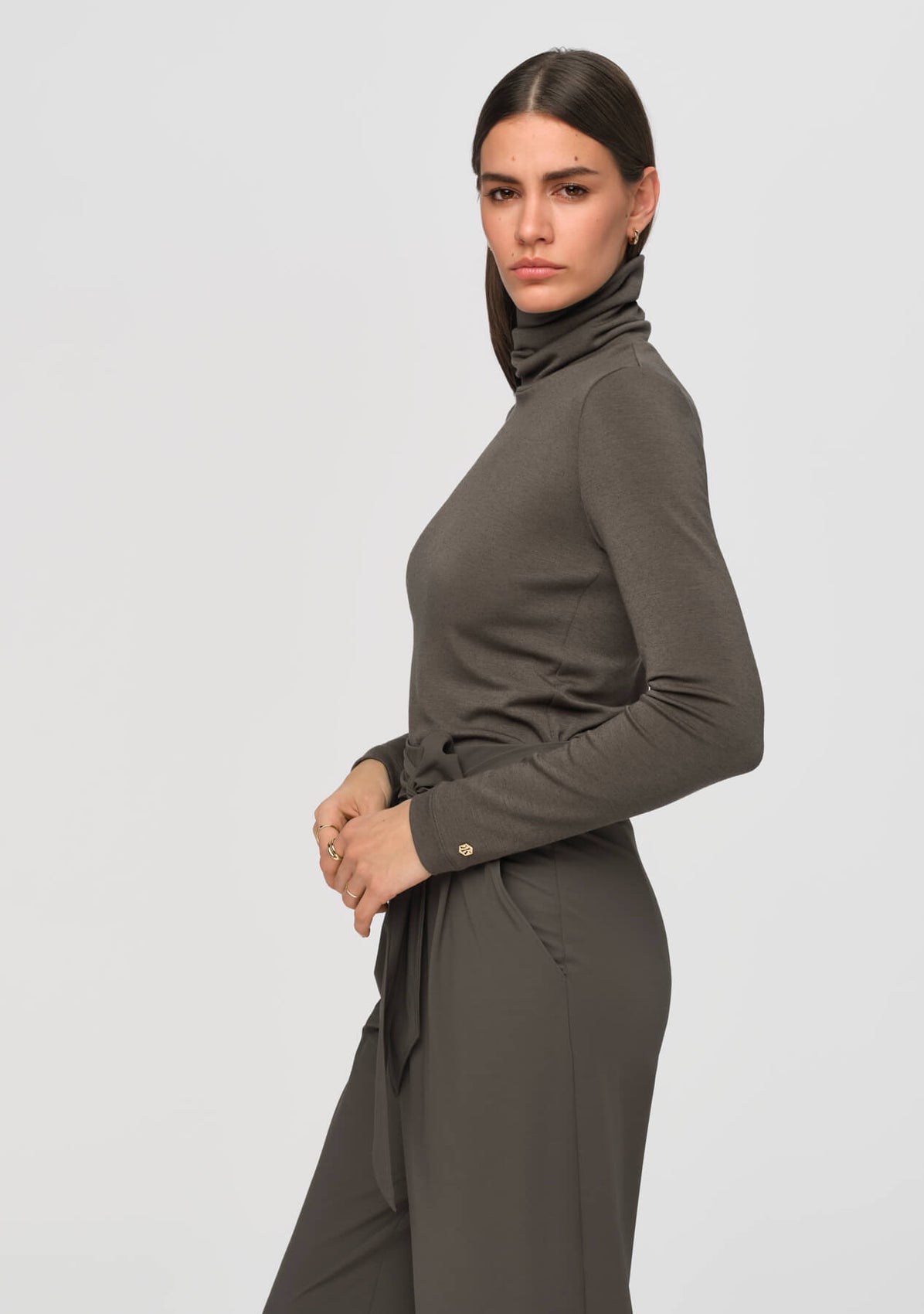 CIRCE Turtleneck Sweater ombre
