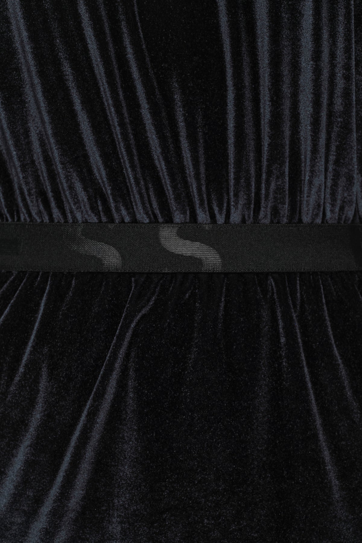 STARLIT Samt Kleid midnight