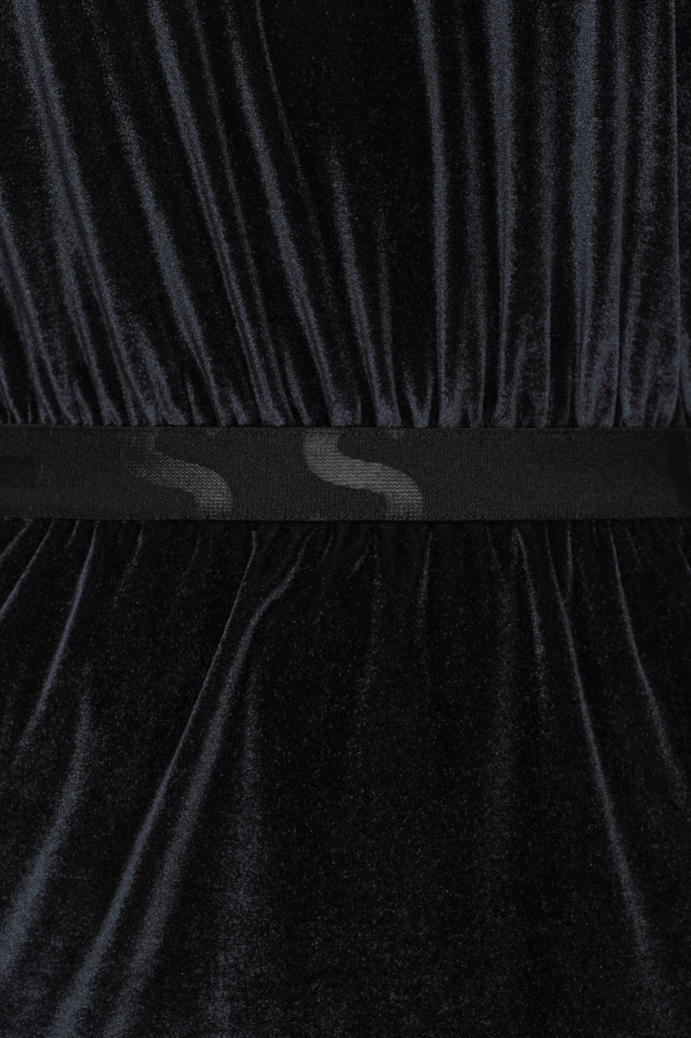 STARLIT Samt Kleid midnight