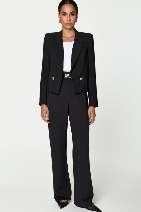 TROINA Stretch Blazer schwarz