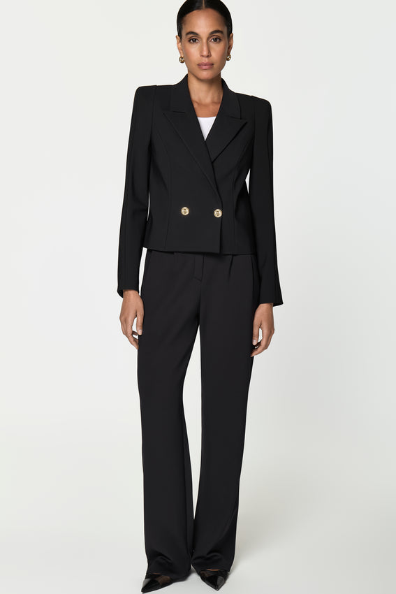 TROINA Stretch Blazer schwarz