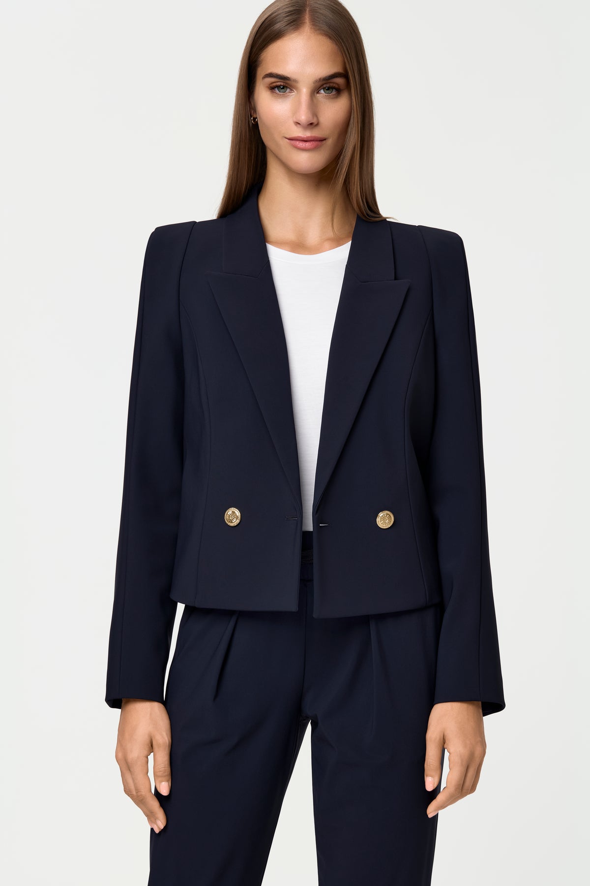 TROINA Stretch Blazer deep navy