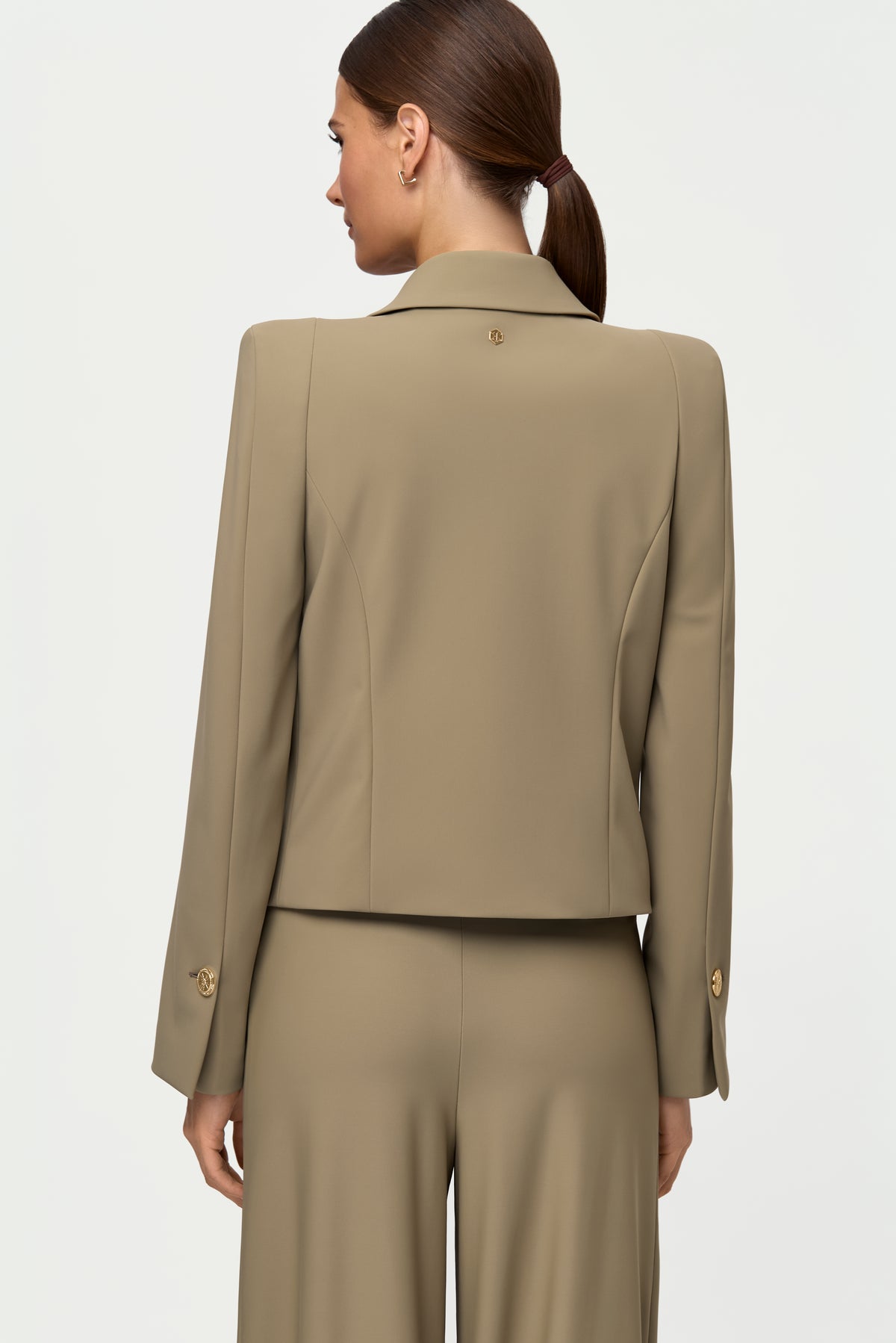 TROINA Stretch Blazer oliva