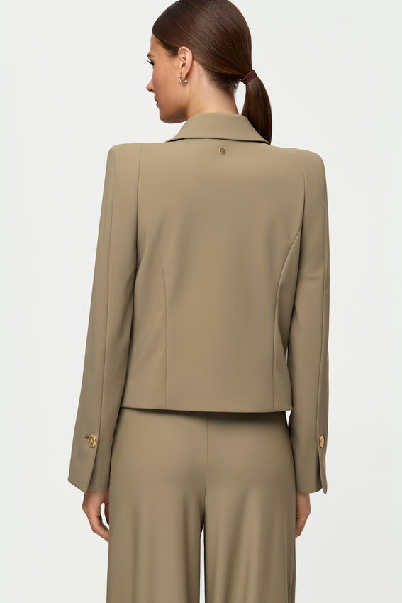TROINA Stretch Blazer oliva