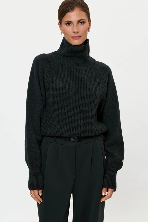 CRISCRA Cashmere Turtleneck forest