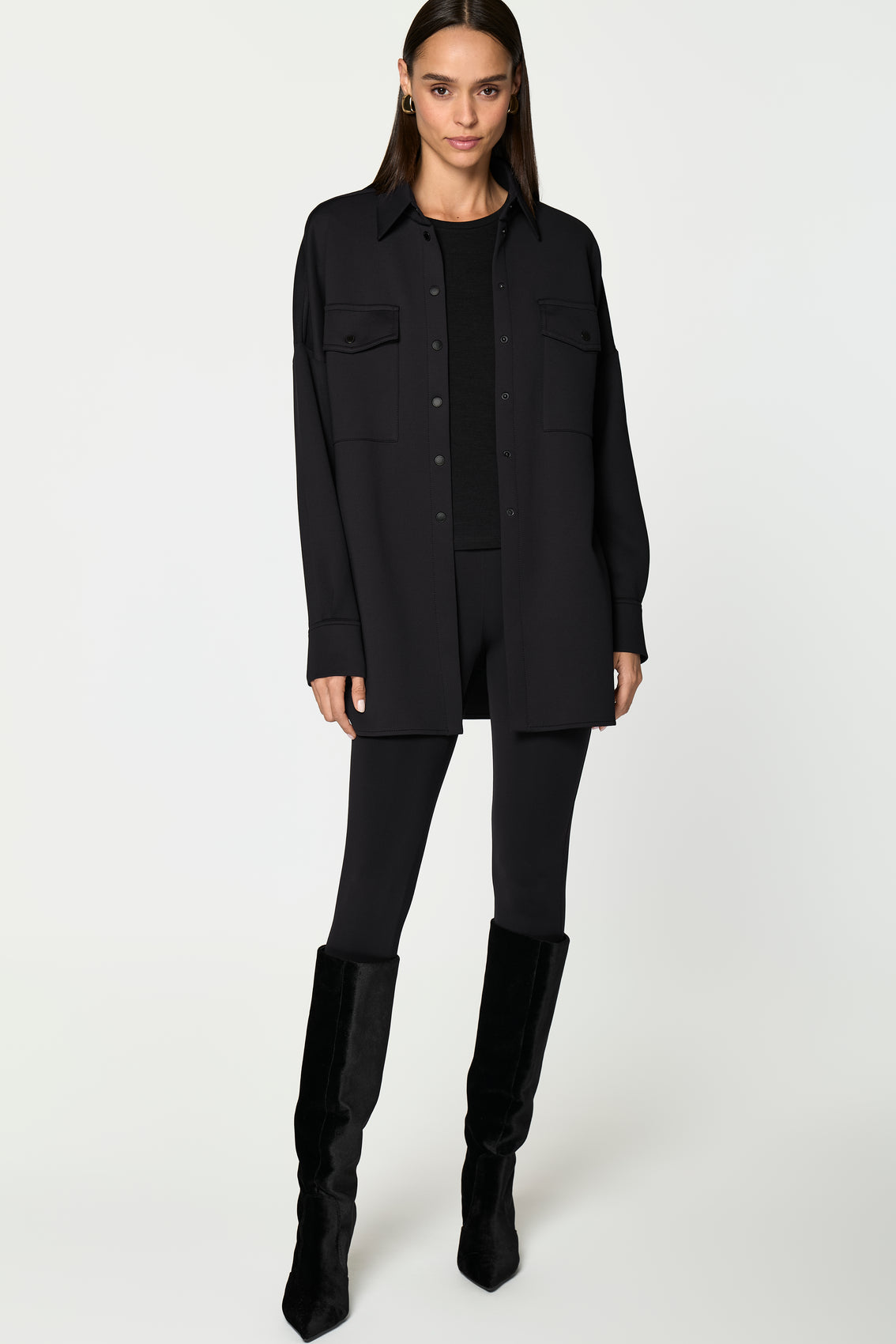 ERICE Shirt Jacket black