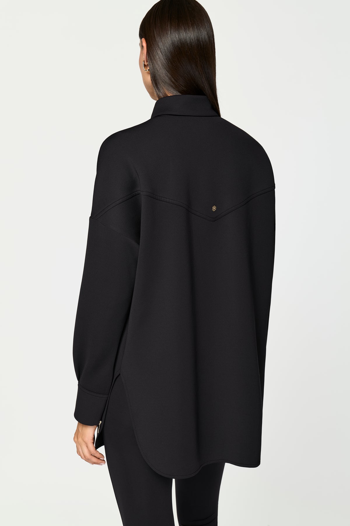 ERICE Hemd Jacke schwarz