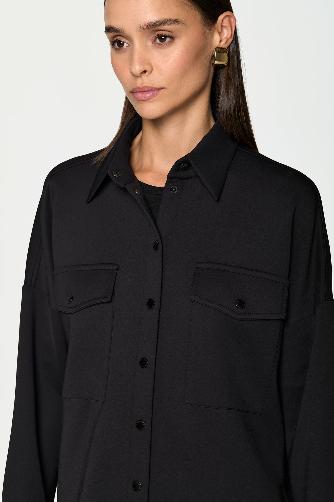 ERICE Shirt Jacket black