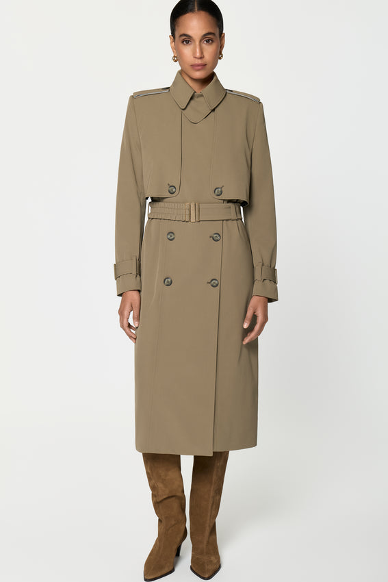 CORLEON Trench Coat oliva