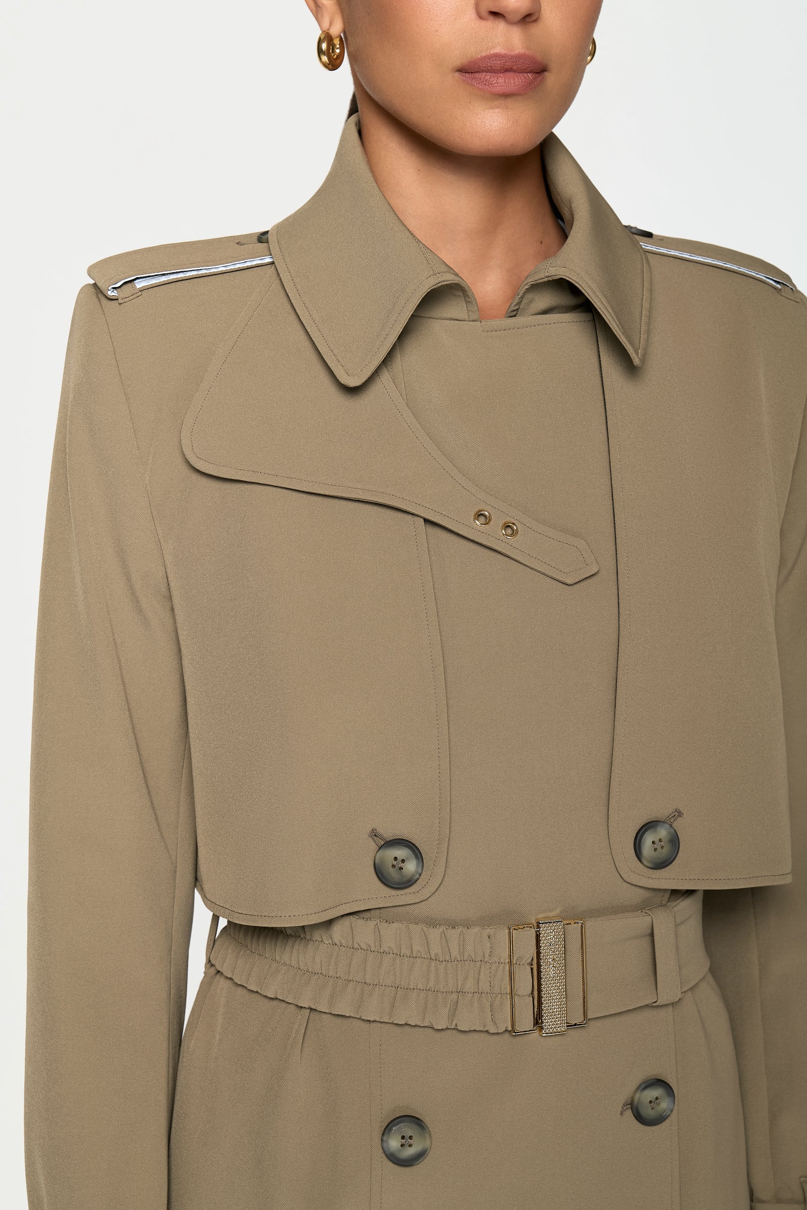 CORLEON Trench Coat oliva