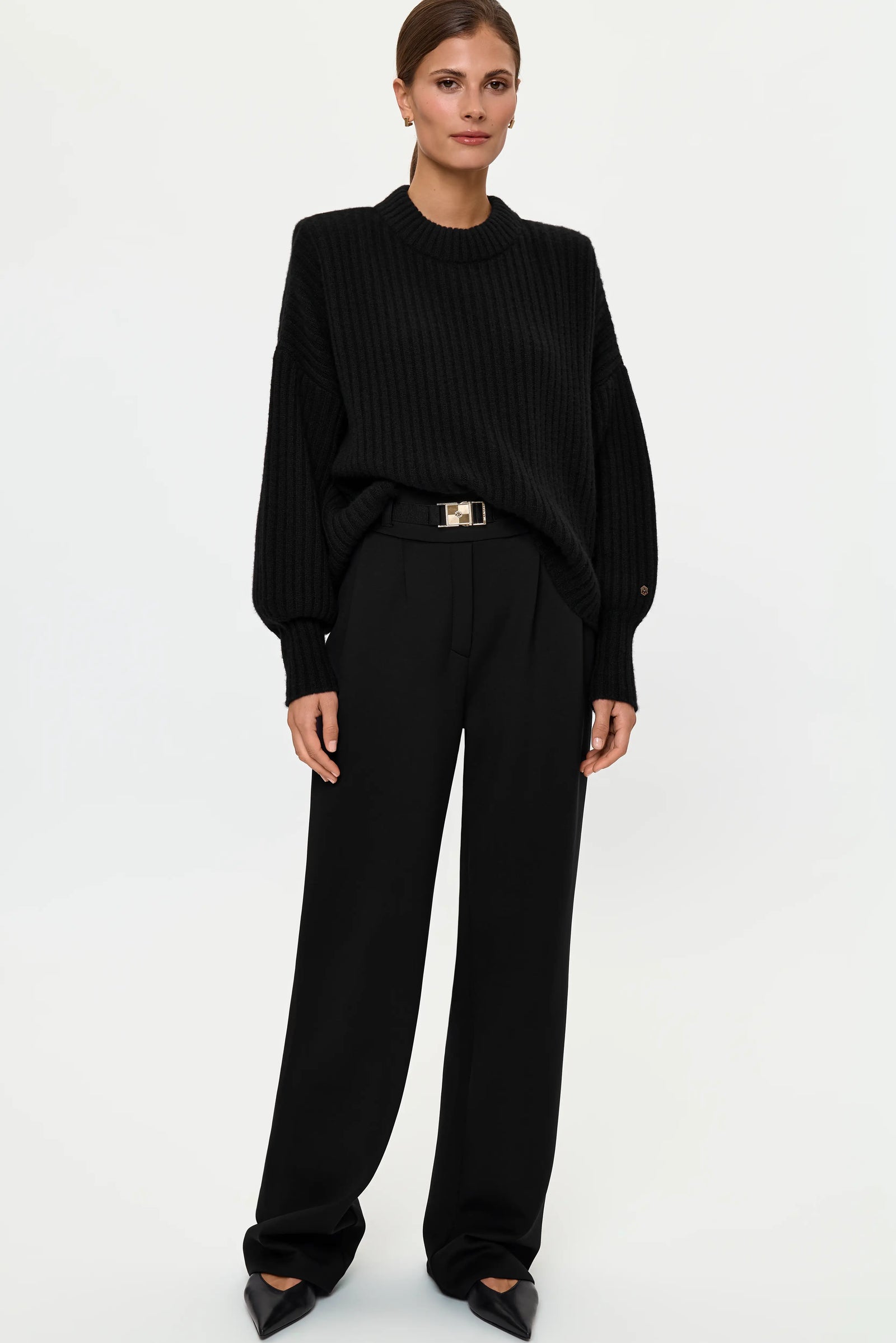 AMURI Cashmere Sweater schwarz