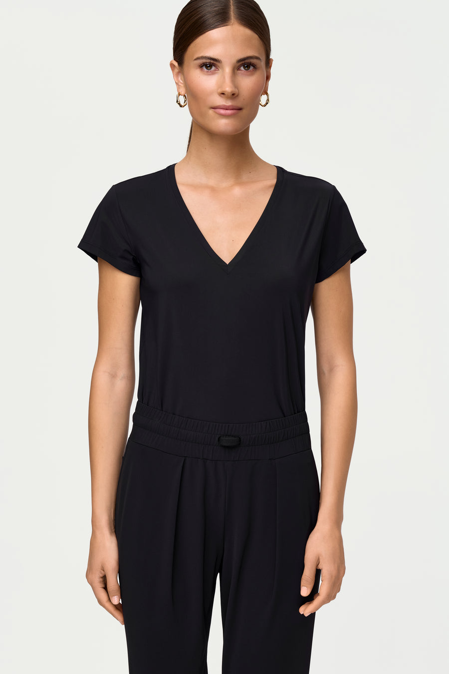 MINA Top schwarz