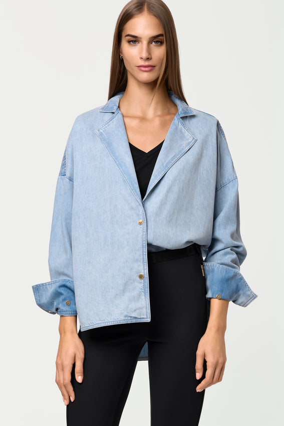 SICI Denim Shacket chambray