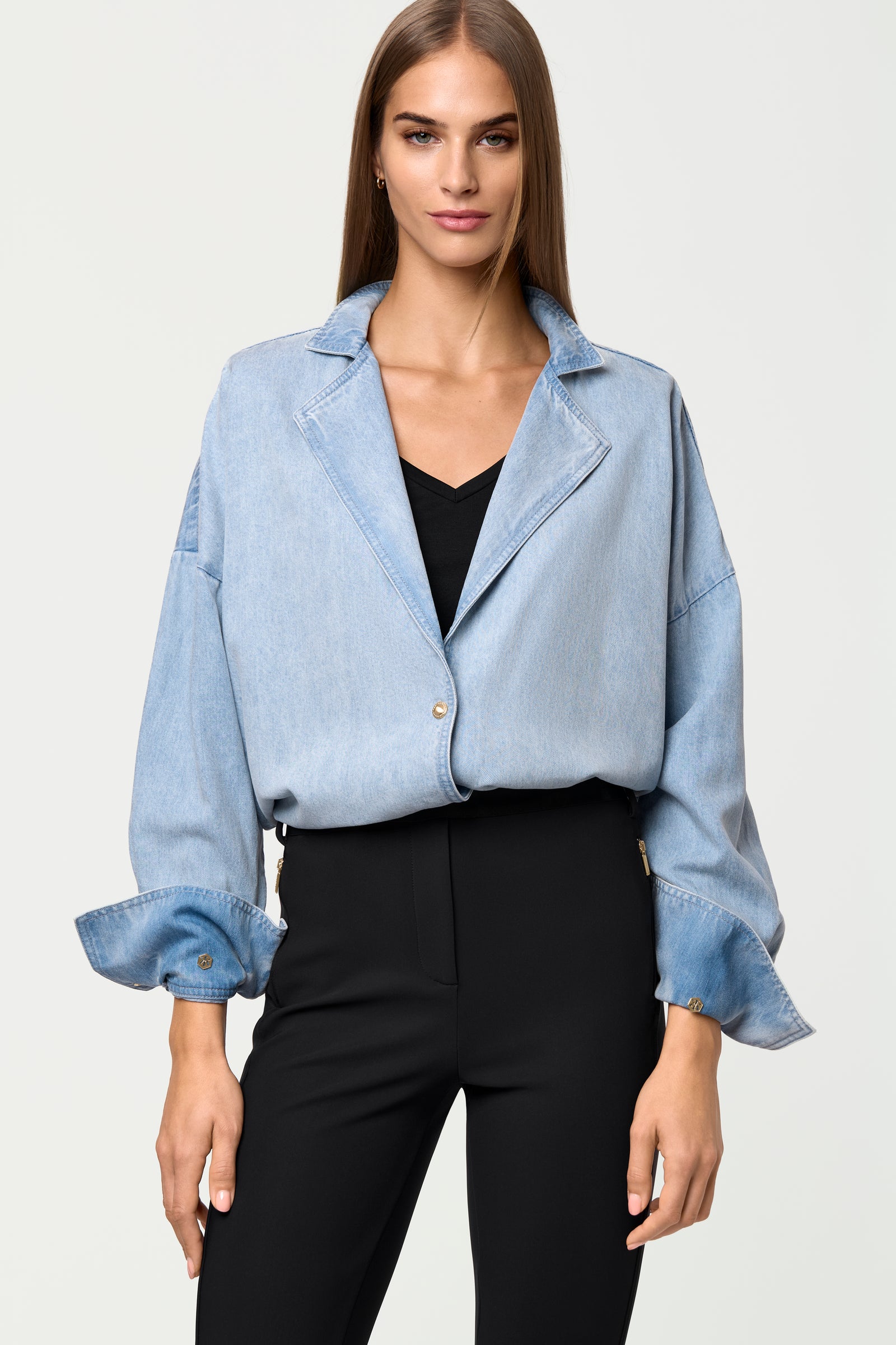 SICI Denim Shacket chambray