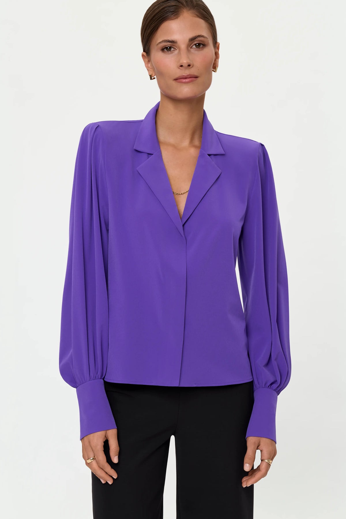 ENIGMA Stretch Bluse mystic