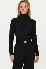  LYNNIC Highneck Top schwarz