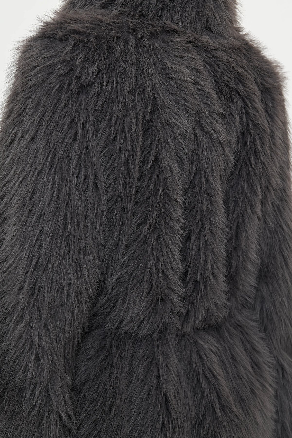 MARMOTA Faux Fur Coat crystal grey