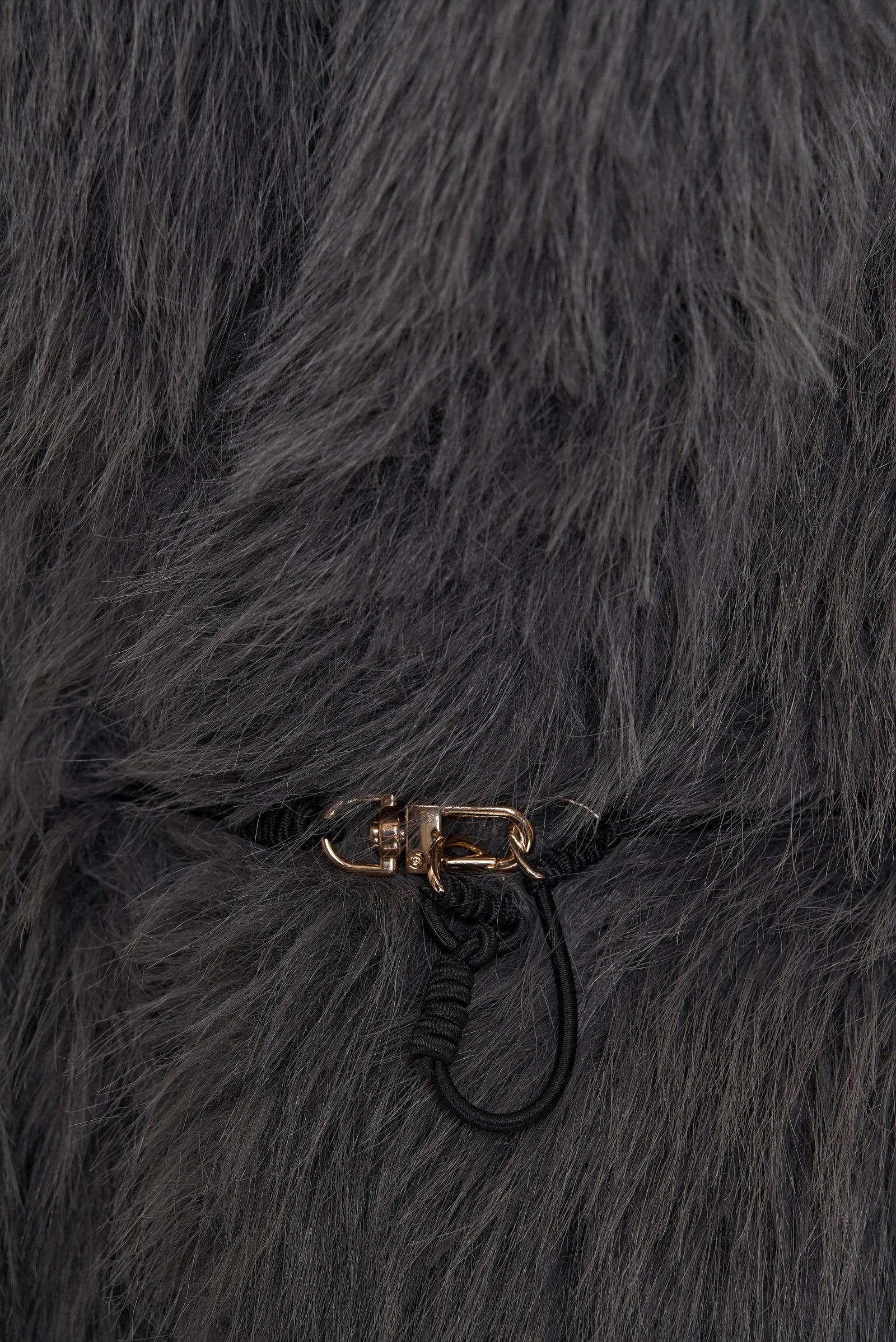 MARMOTA Faux Fur Coat crystal grey