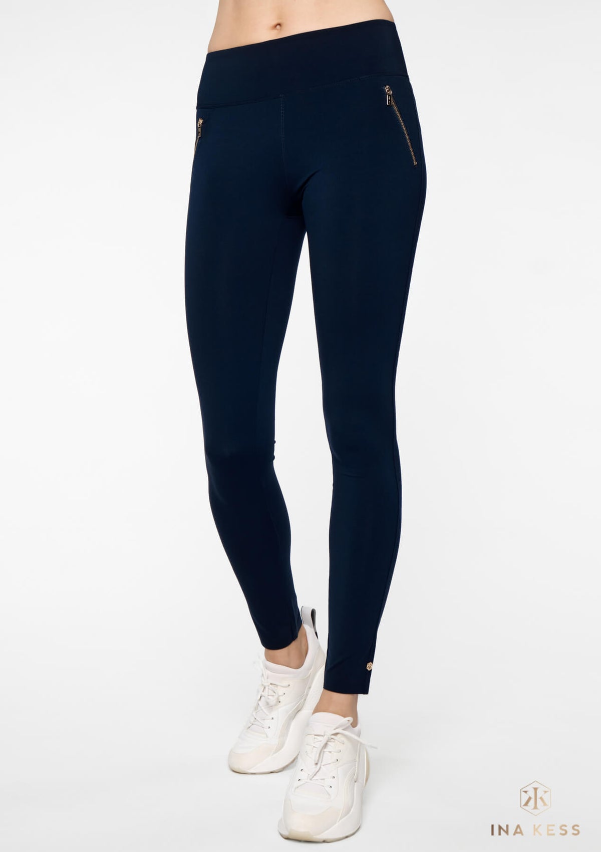 ICONIC ZIP Pants blu notte