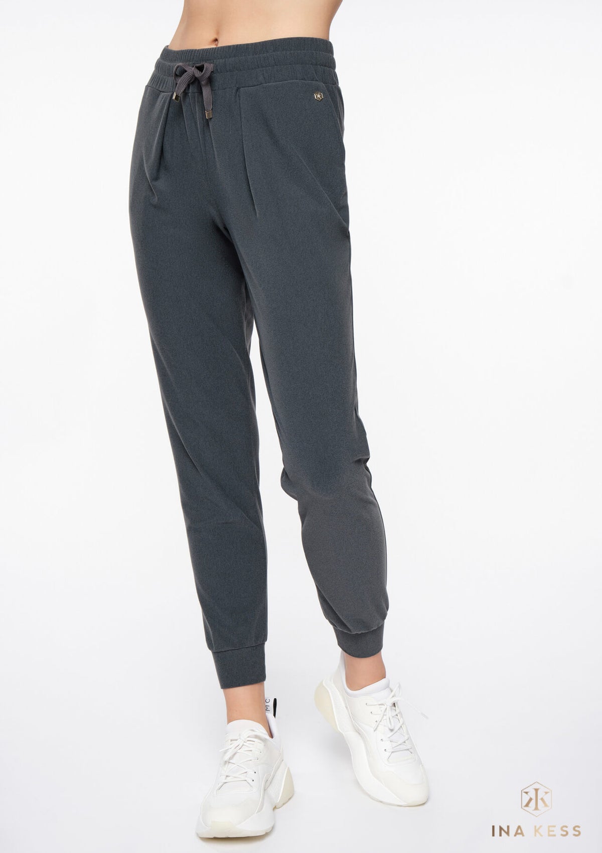 LUXE PLUSH Track Pants anthracite grey