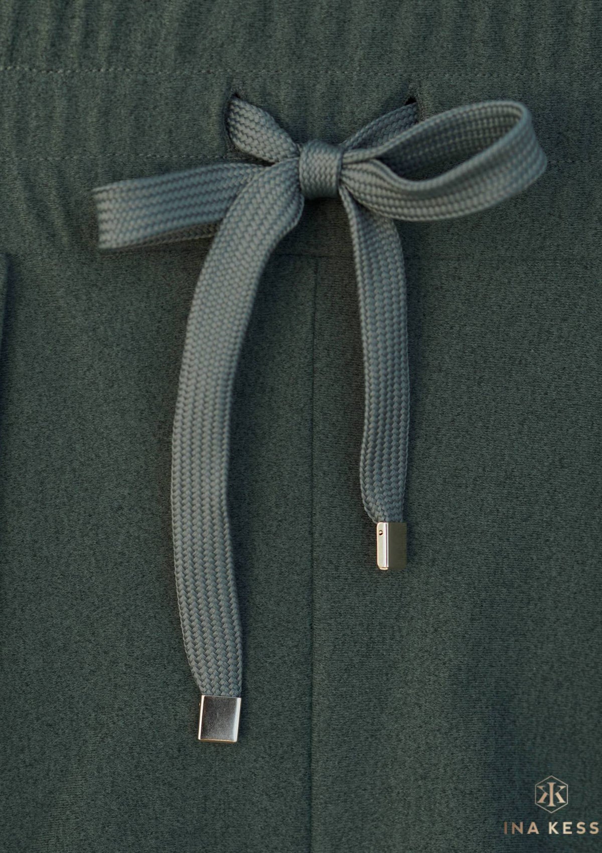 LUXE PLUSH Track Pants vetiver green