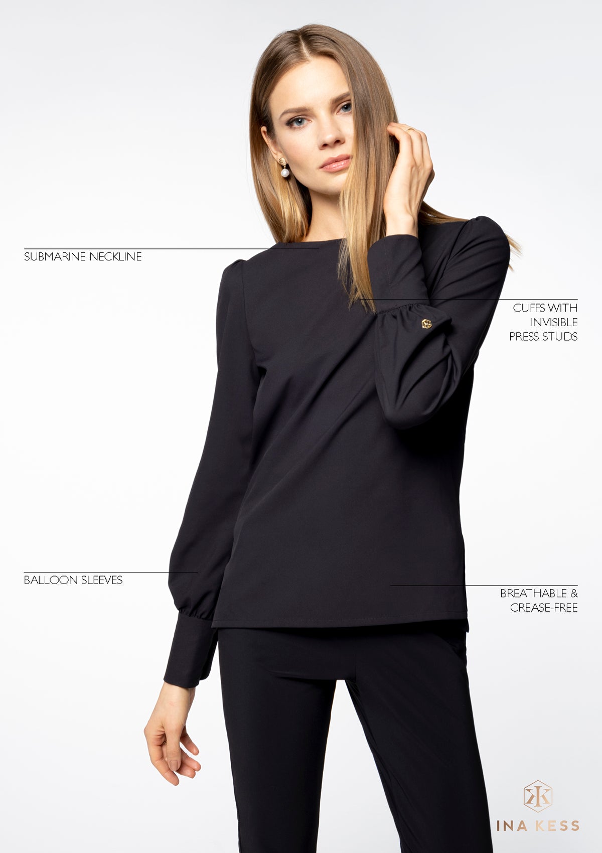 INGIRO Blouse black