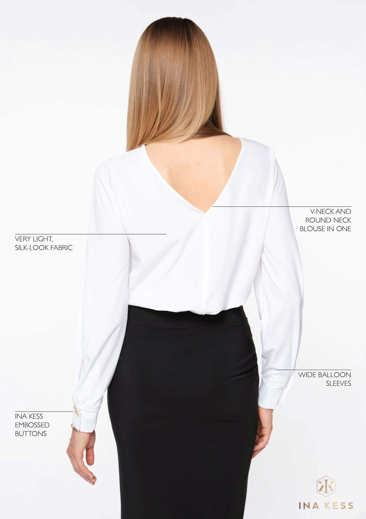 LASETA Blouse white