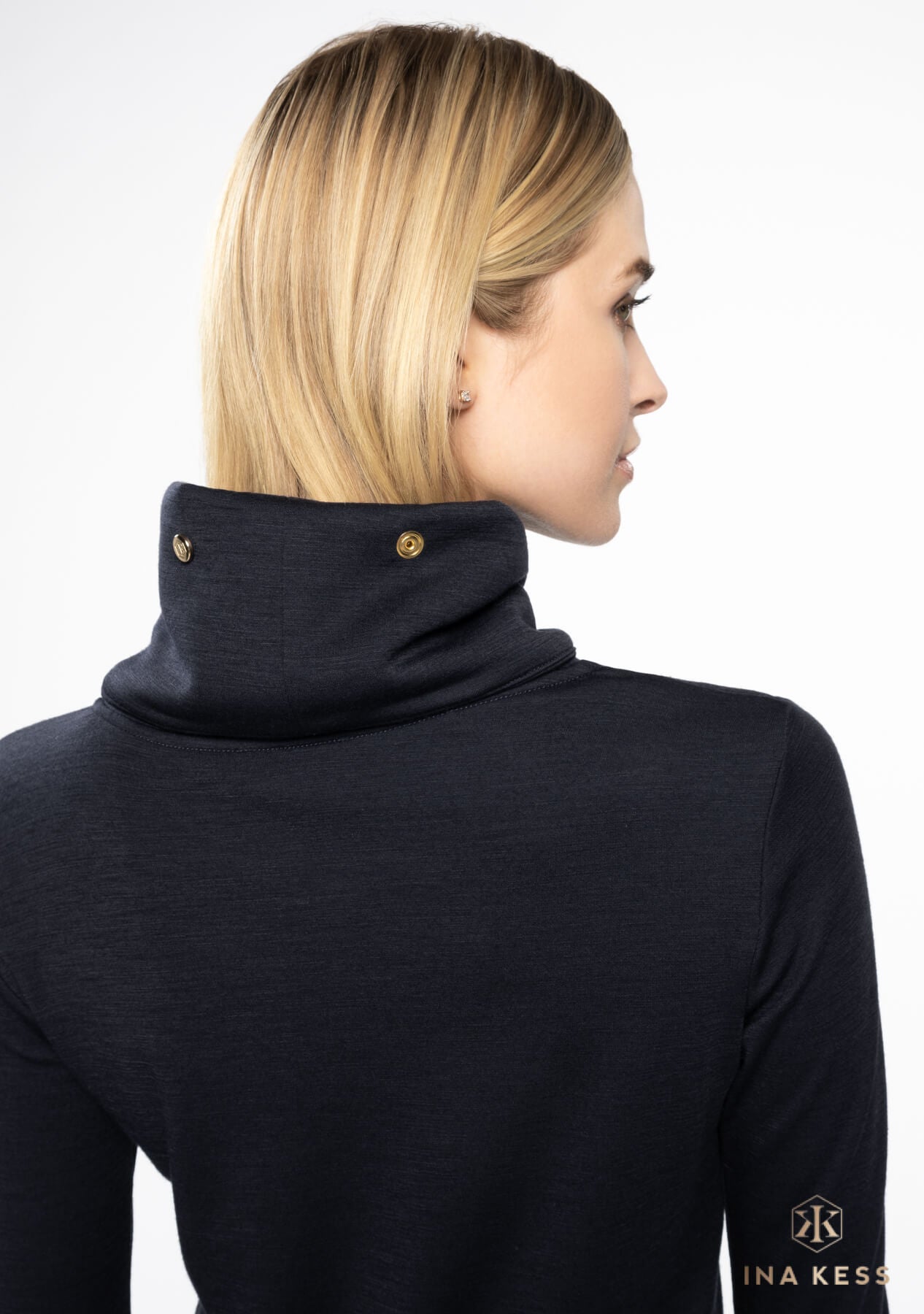 MERINO TURTLENECK Sweater blu notte