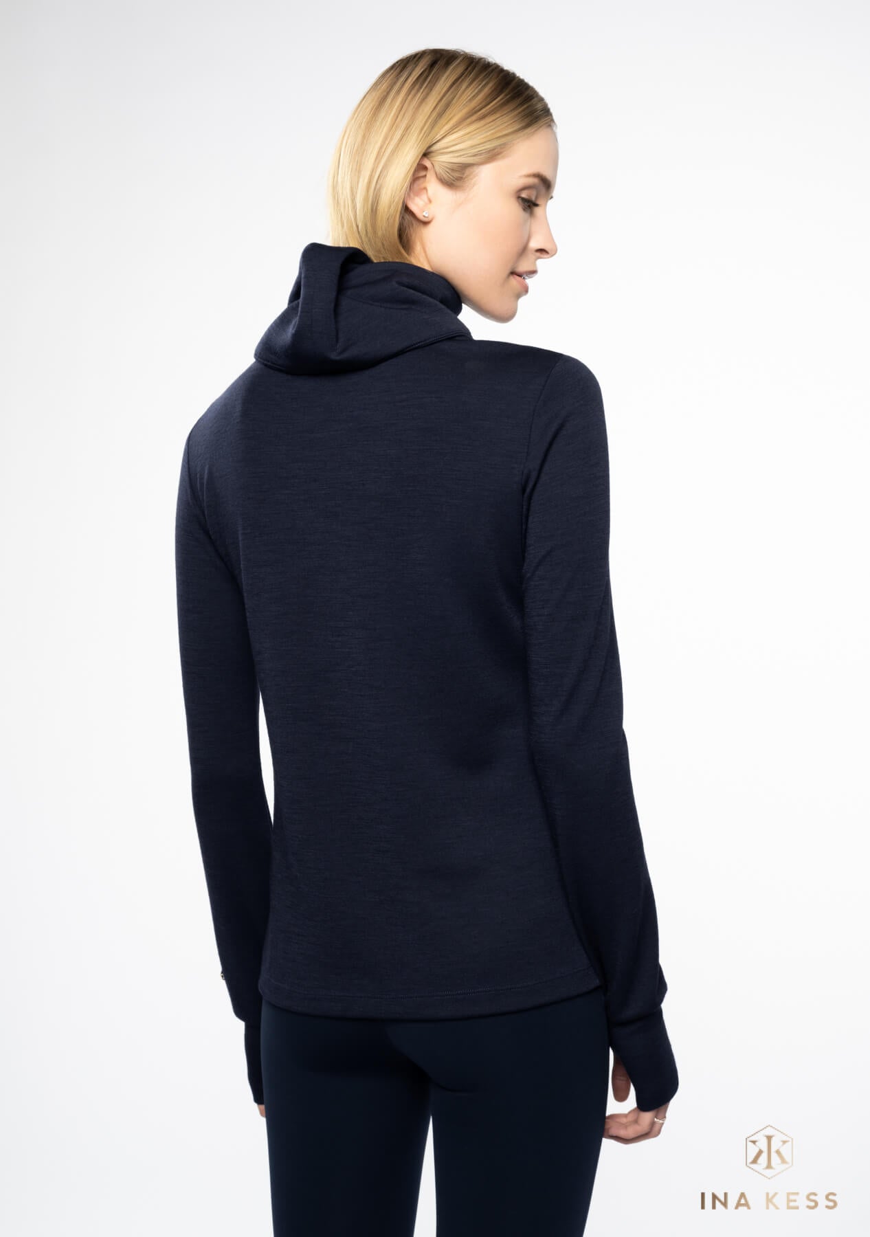 MERINO TURTLENECK Sweater blu notte