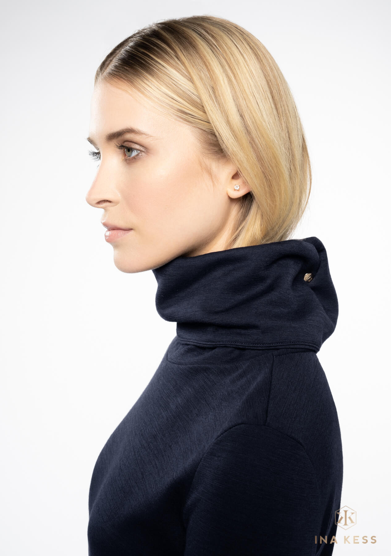 MERINO TURTLENECK Sweater blu notte