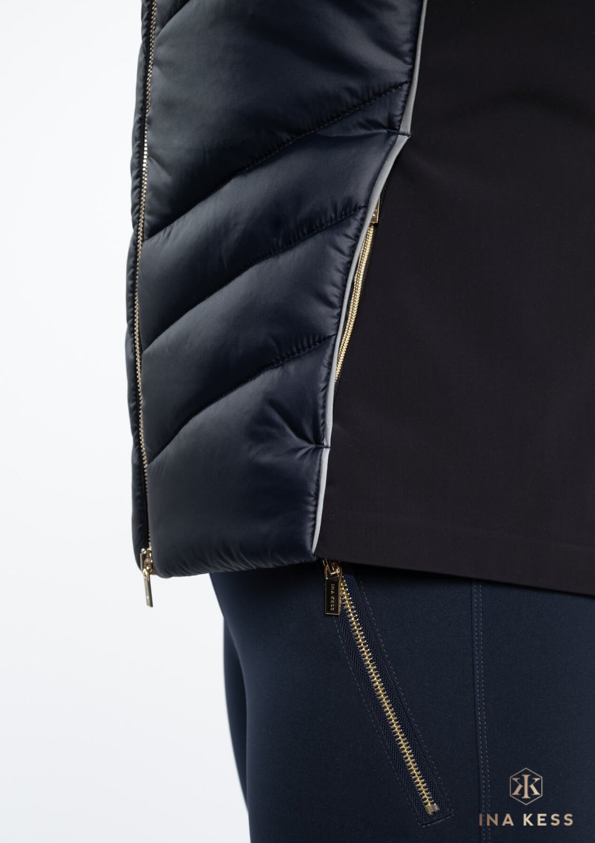 SLEEVE ONOFF Padded Jacket navy